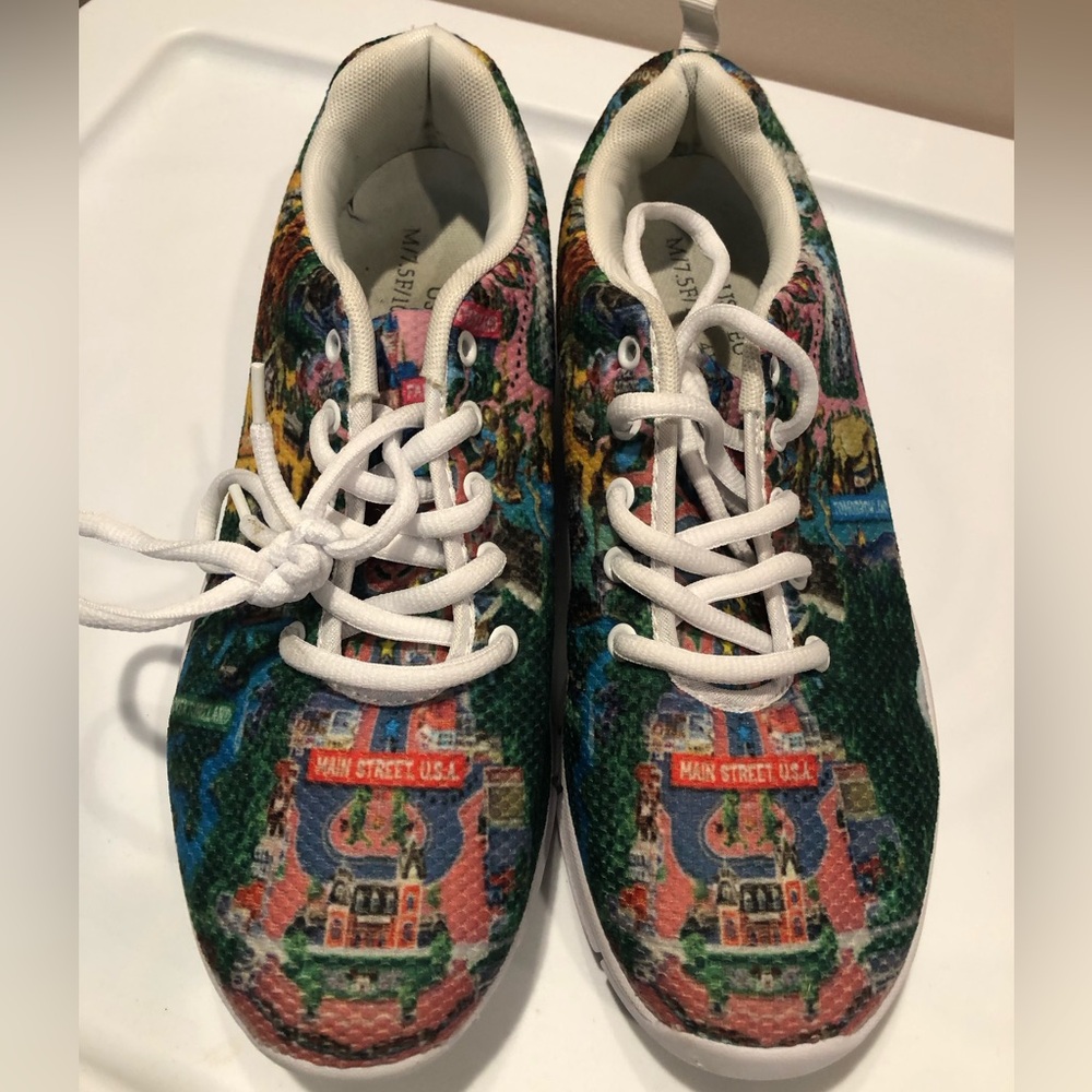 Disney Park Map Sneakers Size 10